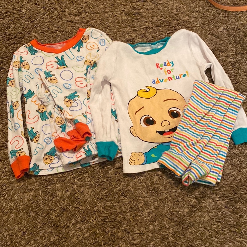 2 pack! Cocomelon Long sleeve/pants PJ set